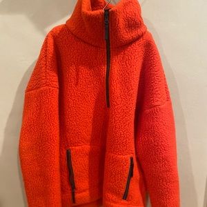 Jcrew fuzzy zip up sweatshirt